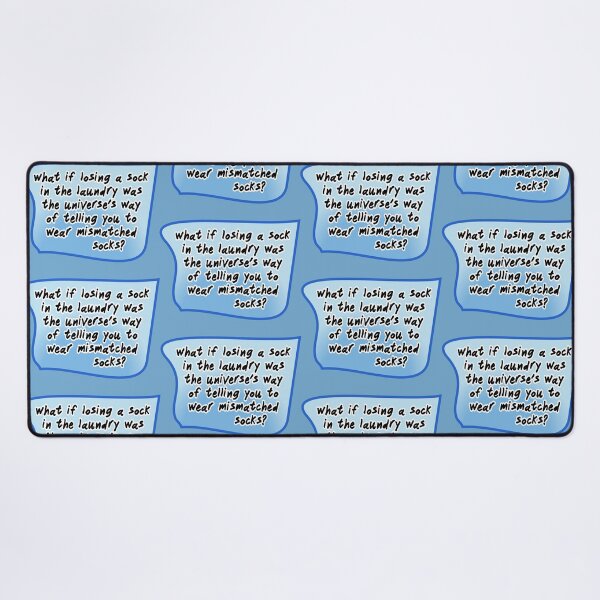 Item preview, what if losing a sock in the laundry, blue designed and sold by mntimg.