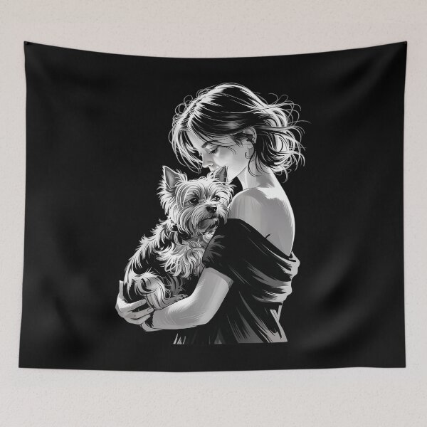 Item preview, Yorkshire Terrier Mom Yorkie Lover Dog Art Mother's Day designed and sold by Bandikonsalez.