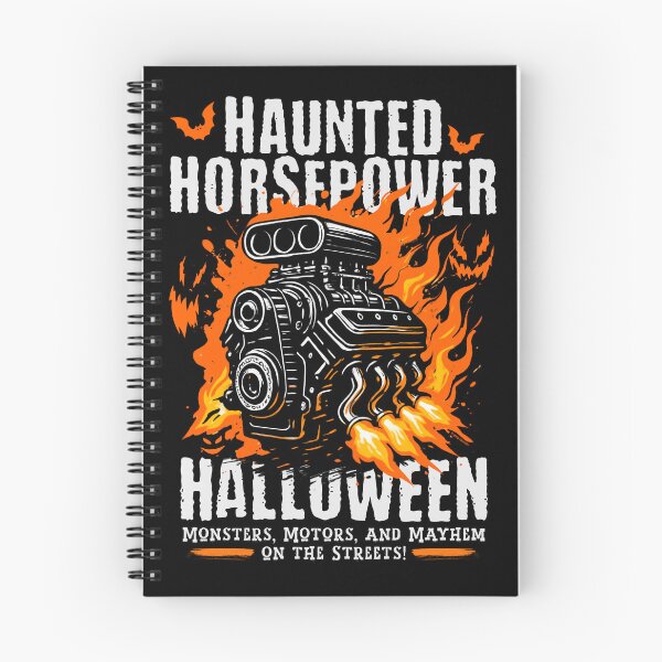 Item preview, Haunted Horsepower, Halloween Car Engine Inferno designed and sold by Automotive Art by Greg.