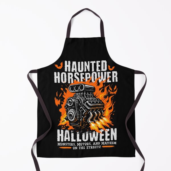 Item preview, Haunted Horsepower, Halloween Car Engine Inferno designed and sold by Automotive Art by Greg.