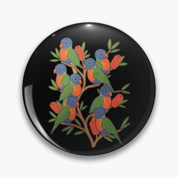 Item preview, Rainbow Lorikeet Parrot Tree designed and sold by Clara Hollins.