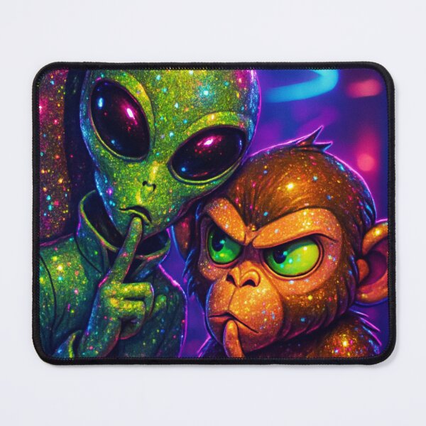 Item preview, Monkey Alien Network – Shhhh Poster designed and sold by P3T3CARD.