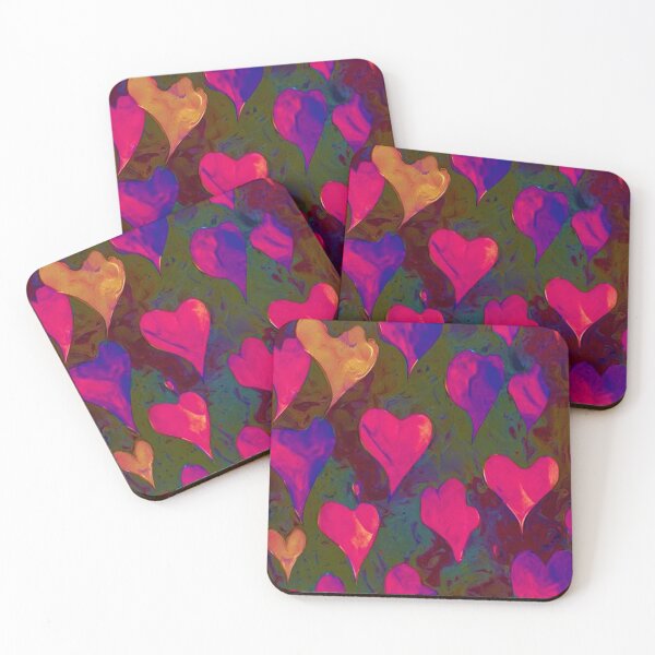 Item preview, Watercolor Hearts Regular Pattern Art designed and sold by JeniSeny.