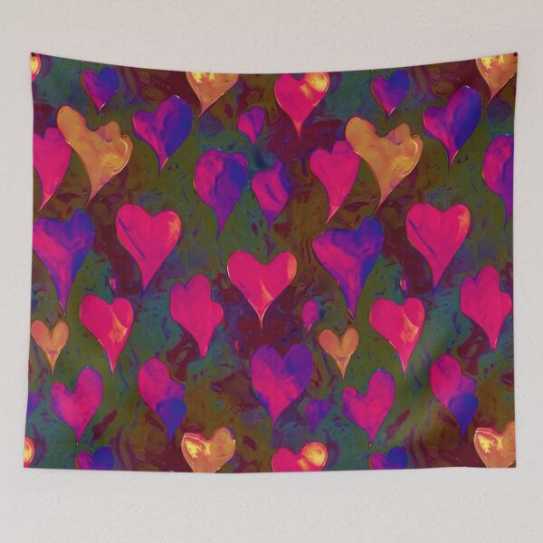 Item preview, Watercolor Hearts Regular Pattern Art designed and sold by JeniSeny.