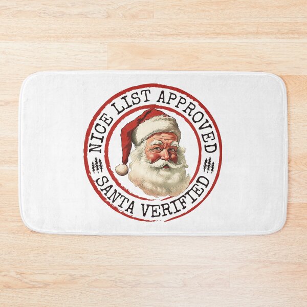 Item preview, Funny Nice List Approved Santa Verified - Stamp Art designed and sold by Vicky021.