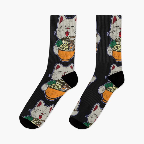 Item preview, Womens Japanese Noodles Happy Ramen Kitty Cat Otaku Kawaii Anime designed and sold by cawtoon.