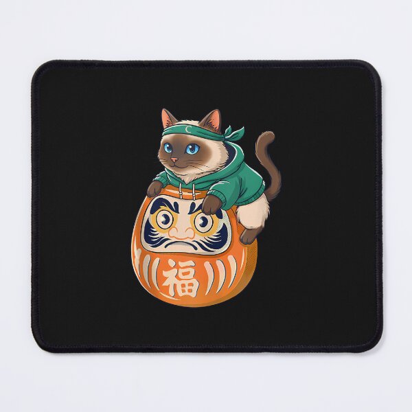 Item preview, Funny Siamese Cat Japanese Costume Daruma Doll Japan Mom Dad designed and sold by cawtoon.