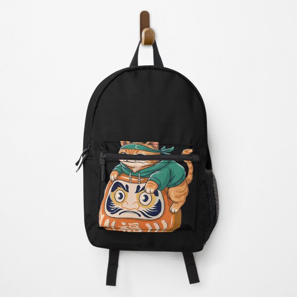 Item preview, Funny Orange Cat Japanese Costume Daruma Doll Japan Mom Dad designed and sold by cawtoon.