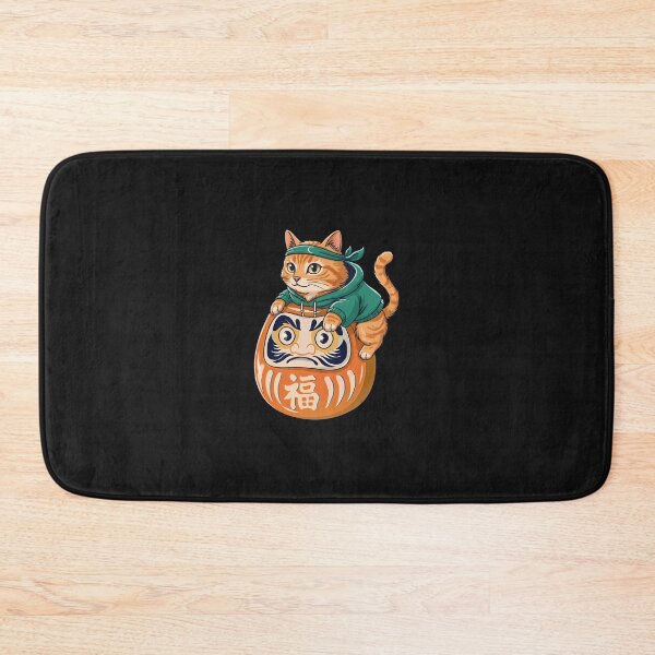 Item preview, Funny Orange Cat Japanese Costume Daruma Doll Japan Mom Dad designed and sold by cawtoon.