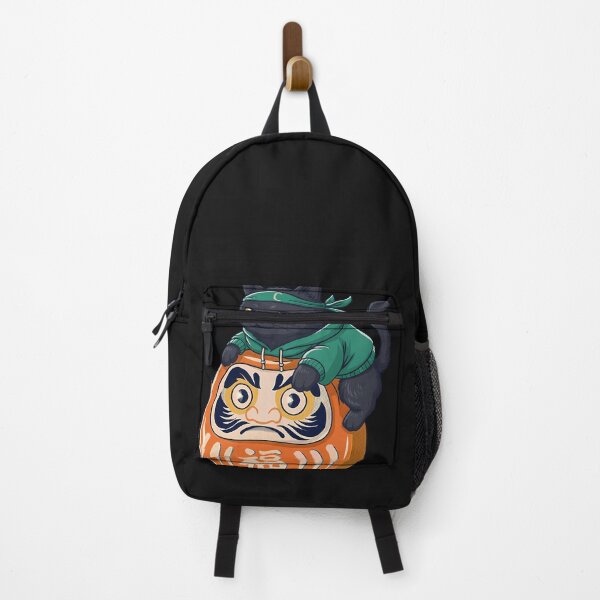 Item preview, Funny Black Cat Japanese Costume Daruma Doll Japan Mom Dad designed and sold by cawtoon.