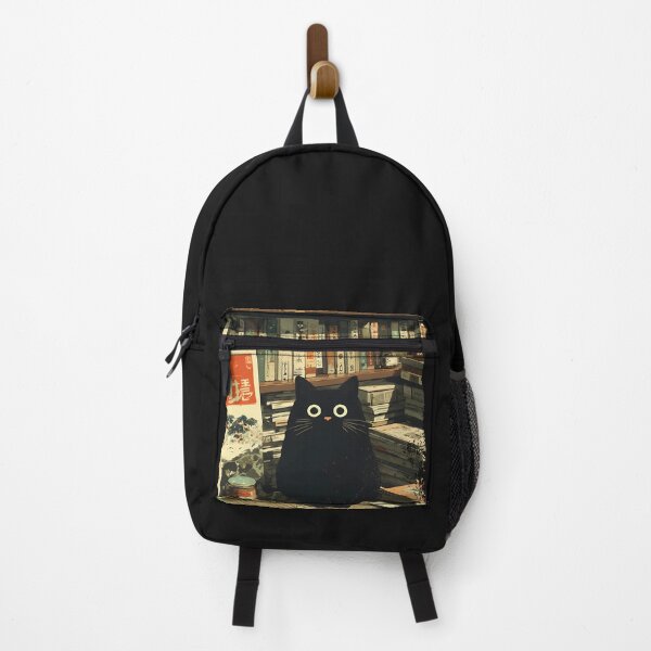 Item preview, Vintage Japanese Cat Book Lovers Librarian Cat Dad Teacher designed and sold by cawtoon.