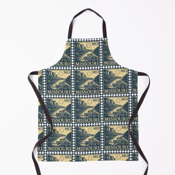 Item preview, Missouri Classic Truck Stamp – Vintage River Bluffs Americana Art designed and sold by Automotive Art by Greg.