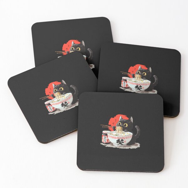 Item preview, Funny Anime Kawaii Cat Eating Ramen Japanese Noodles designed and sold by cawtoon.