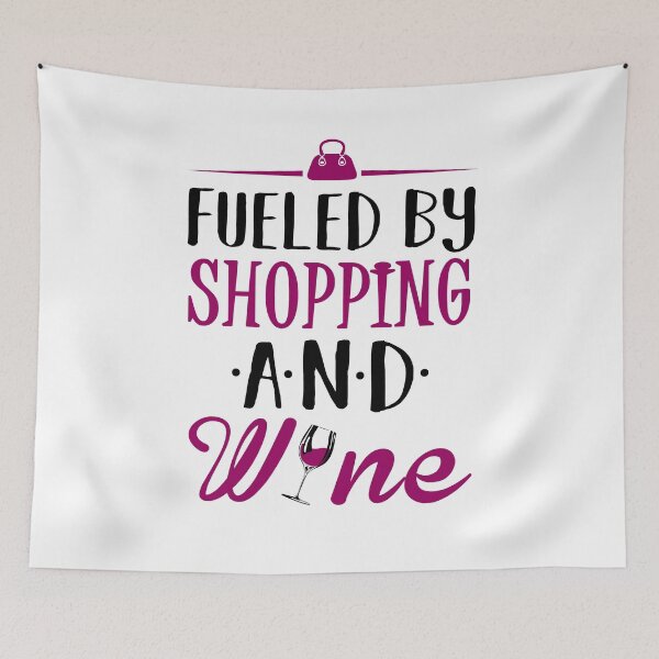 Item preview, Fueled by Shopping and Wine designed and sold by KsuAnn.