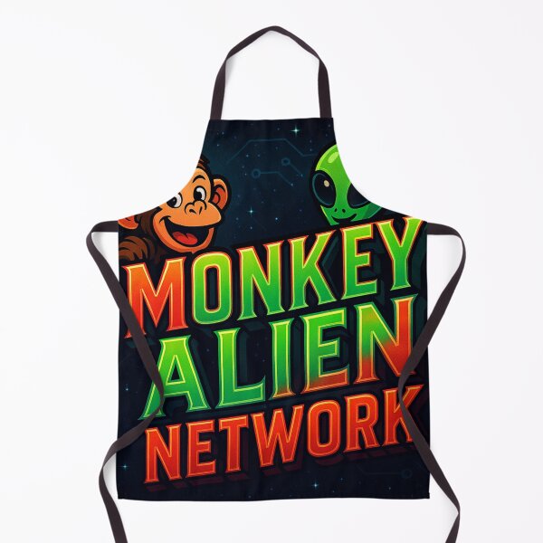 Item preview, Monkey Alien Network – Smiling Duo Poster designed and sold by P3T3CARD.