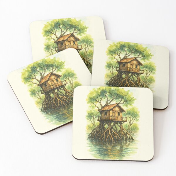 Item preview, Rustic Treehouse Mangrove Forest designed and sold by Sarcastic designs.