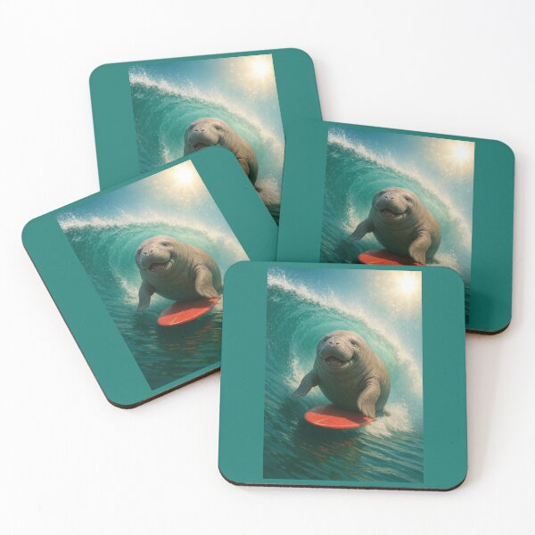 Item preview, Surfin' Manatee designed and sold by Tridentulus.