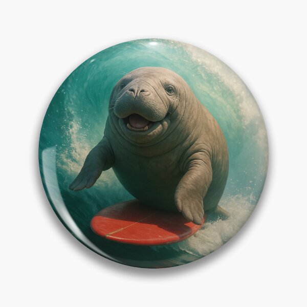 Item preview, Surfin' Manatee designed and sold by Tridentulus.