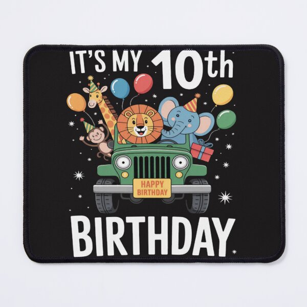Item preview, It's My 10th Birthday Zoo Safari Jungle Animals designed and sold by Ikwalima.