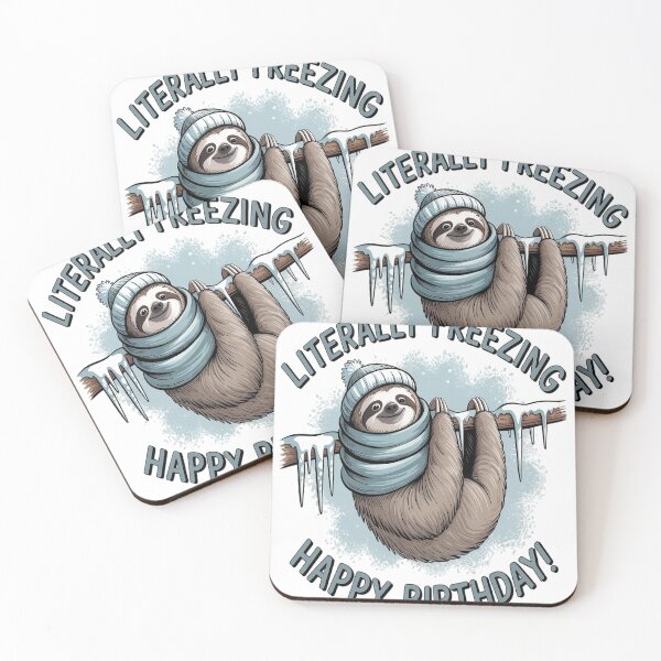 Item preview, LITERALLY FREEZING SLOTH CHRISTMAS designed and sold by VladoZork.