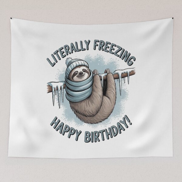 Item preview, LITERALLY FREEZING SLOTH CHRISTMAS designed and sold by VladoZork.
