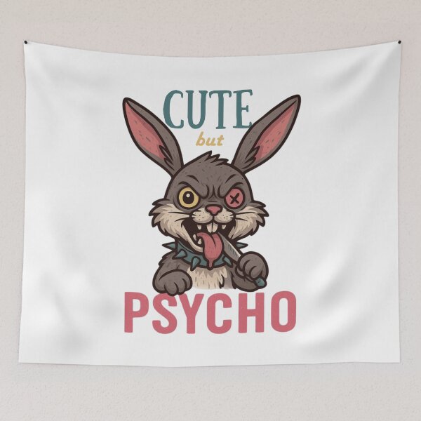 Item preview, Cute But Psycho Bunny Rabbit designed and sold by pUNKnown.