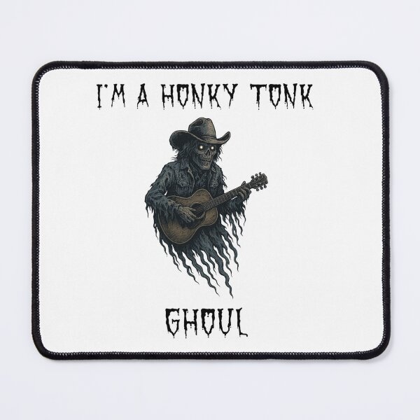 Item preview, I’m a Honky Tonk Ghoul T-Shirt – Funny Halloween Country Music Ghost Parody of Dwight Yoakam designed and sold by Hintotees.