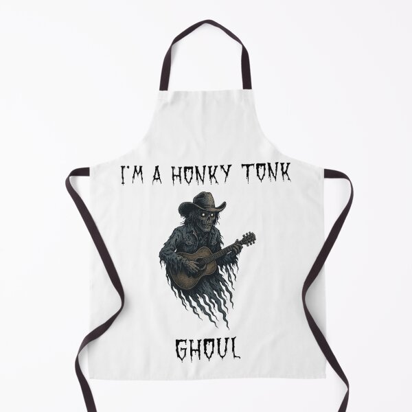 Item preview, I’m a Honky Tonk Ghoul T-Shirt – Funny Halloween Country Music Ghost Parody of Dwight Yoakam designed and sold by Hintotees.