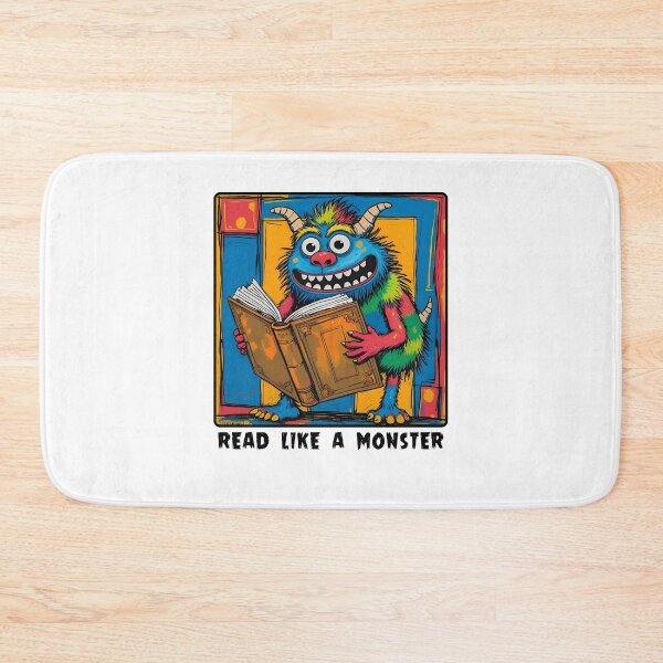 Item preview, Read like a monster. child reading designed and sold by Filologica.