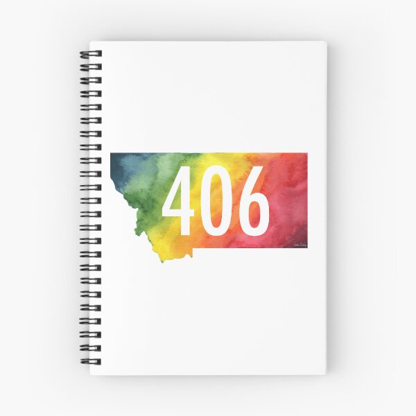 Item preview, 406 Montana – Rainbow Watercolor State Art designed and sold by CrookedThistleStudio.