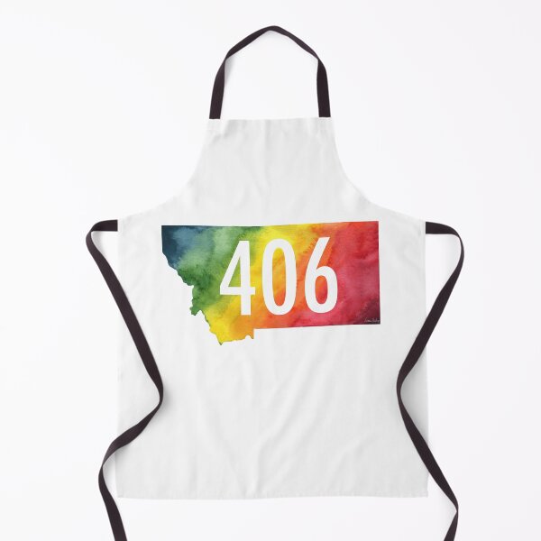 Item preview, 406 Montana – Rainbow Watercolor State Art designed and sold by CrookedThistleStudio.