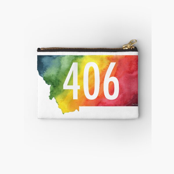 Item preview, 406 Montana – Rainbow Watercolor State Art designed and sold by CrookedThistleStudio.