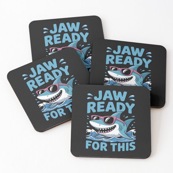 Item preview, Jaw Ready For This Funny Shark Pun Ocean Summer designed and sold by ArnethiaHoward.