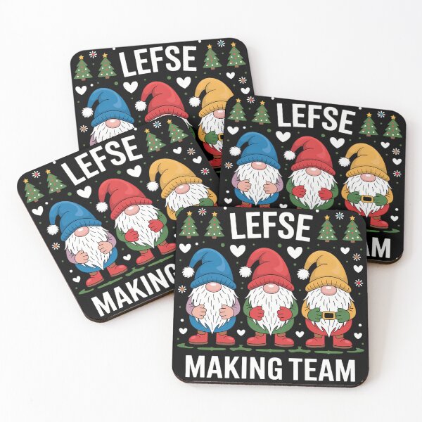Item preview, Lefse Making Team Christmas Gnomes Xmas designed and sold by ScottieBode.
