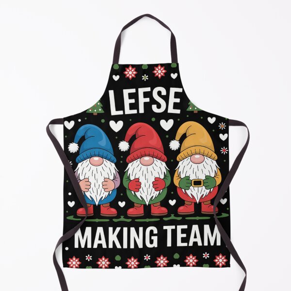 Item preview, Lefse Making Team Christmas Gnomes Xmas designed and sold by ScottieBode.
