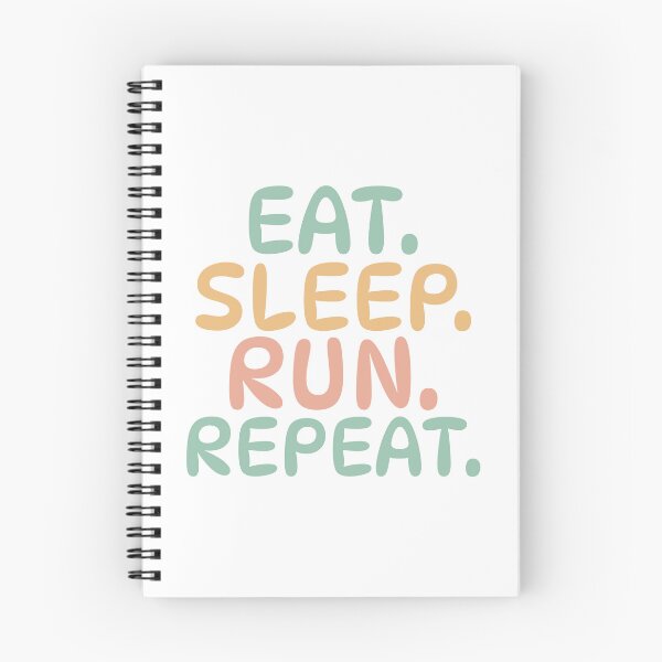 Item preview, eat sleep run repeat designed and sold by Karisdesignss.