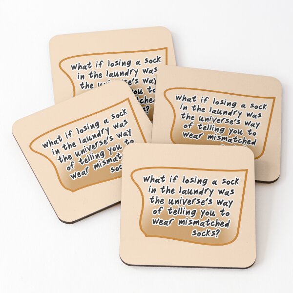 Item preview, what if losing a sock in the laundry, tan and beige designed and sold by mntimg.