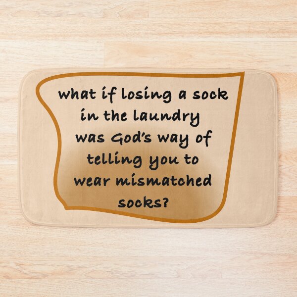 Item preview, what if losing a sock in the laundry, tan and beige designed and sold by mntimg.