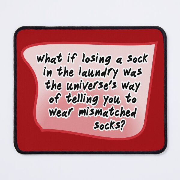 Item preview, what if losing a sock in the laundry, red designed and sold by mntimg.