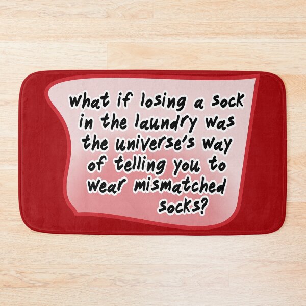 Item preview, what if losing a sock in the laundry, red designed and sold by mntimg.