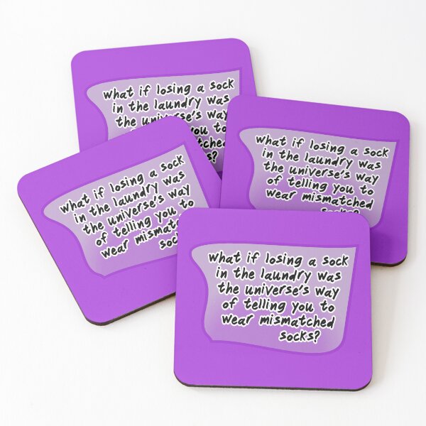Item preview, what if losing a sock in the laundry, purple designed and sold by mntimg.