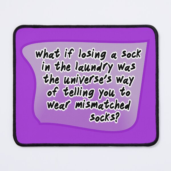 Item preview, what if losing a sock in the laundry, purple designed and sold by mntimg.