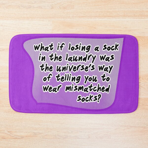 Item preview, what if losing a sock in the laundry, purple designed and sold by mntimg.
