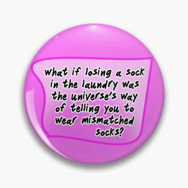Item preview, what if losing a sock in the laundry, pink designed and sold by mntimg.