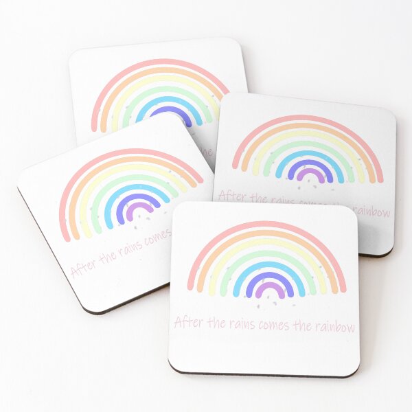 Item preview, After the Rain Comes the Rainbow Pastel Positive Quote Design designed and sold by Beautiful art store.