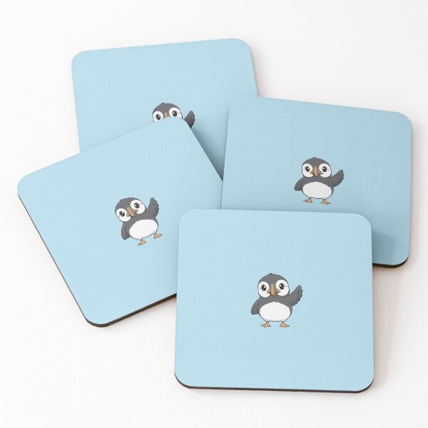 Item preview, Cute Baby Puffin Cartoon With Big Eyes designed and sold by LightArt25.