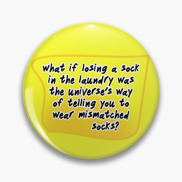 Item preview, what if losing a sock in the laundry, orange and yellow designed and sold by mntimg.