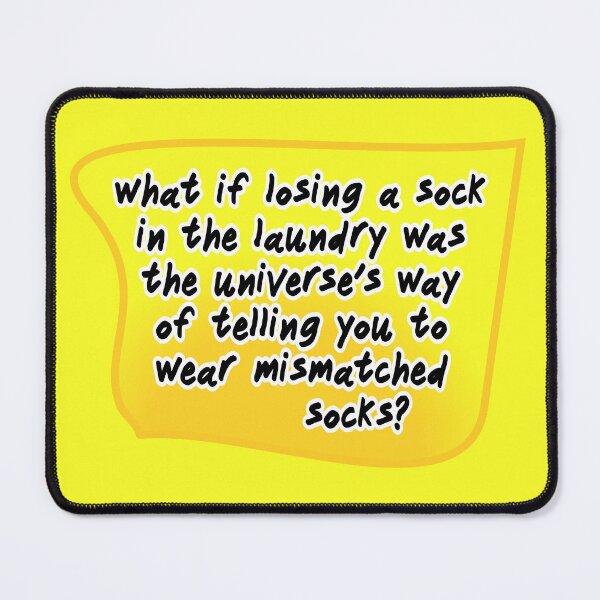 Item preview, what if losing a sock in the laundry, orange and yellow designed and sold by mntimg.