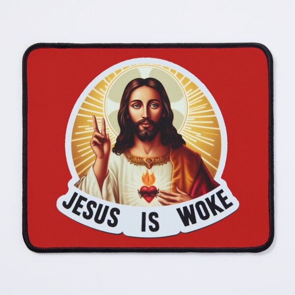 Item preview, Jesus Is Woke (Anglo) designed and sold by MakeGood.