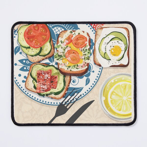 Item preview, Denmark Smorrebrod Wall Art designed and sold by SurfolioPrints.